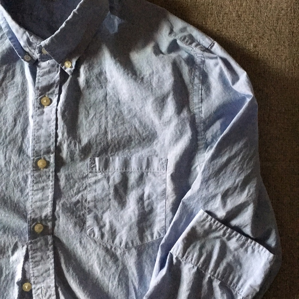 Slim fit J. Crew blue button-up